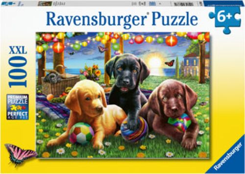 Puzzle - Ravensburger - Puppy Picnic 100pc