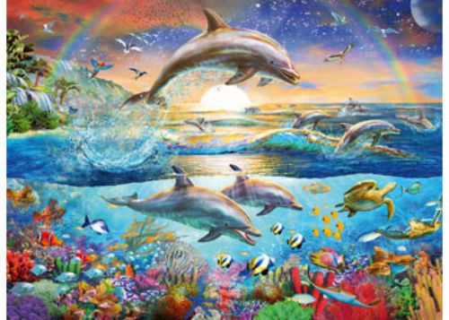 Puzzle - Ravensburger - Dolphin Paradise 300pc