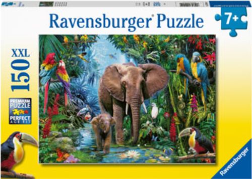 Puzzle - Ravensburger - Elephants at the Oasis Puzzle 150pc