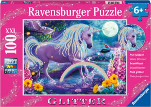Puzzle - Ravensburger - Glitter Unicorn 100pc