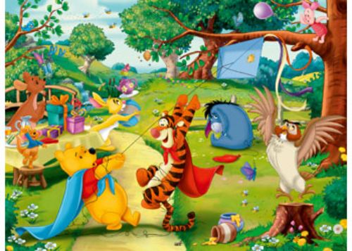 Puzzle - Ravensburger - Disney Pooh to the Rescue 100pc