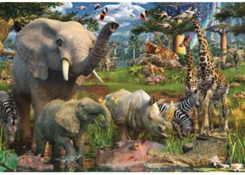 Puzzle - Ravensburger - At the Waterhole Puzzle 18000pc