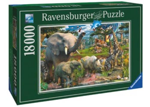 Puzzle - Ravensburger - At the Waterhole Puzzle 18000pc