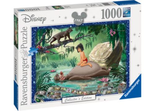1000-piece Ravensburger puzzle featuring Mowgli and Baloo from Disney's 1967 Jungle Book, size 70 x 50 cm.