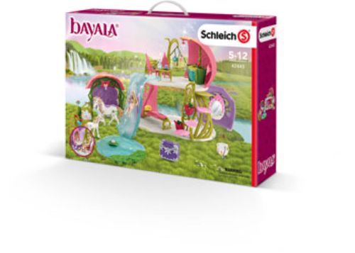 Schleich - Glittering flower house with unicorns, lake and stable