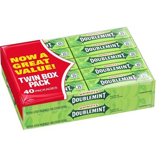 Wrigley’s Double Mint Gum 40pk (Pack of 40)