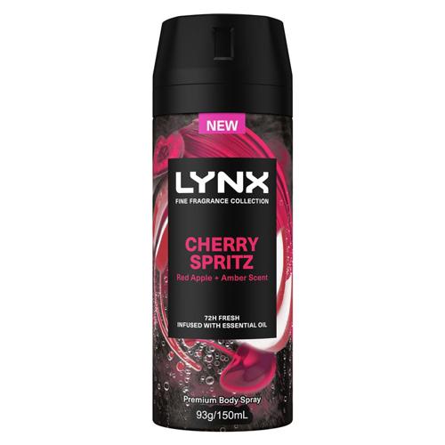 Lynx Spray Cherry Spritz 150ml (Pack of 3)
