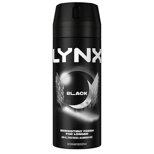 Lynx Spray Black150ml (Pack of 3)
