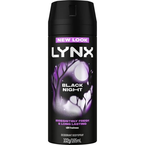 Lynx Black Night Spray 150ml (Pack of 3)