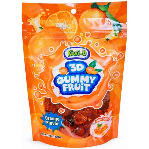 KD 3D Liquid Gummies Orange 80g (Pack of 24)