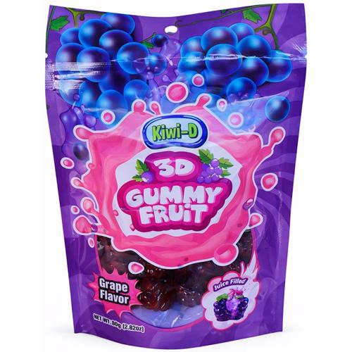 KD 3D Liquid Gummies Grape 80g (Pack of 24)