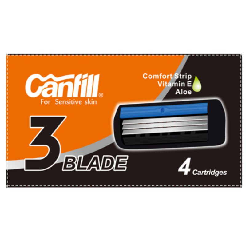 Canfill 3 Blade Razor - Refill 4pc