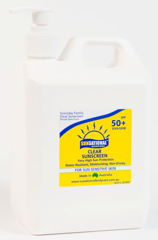 Sunsational 50+ Clear Sunscreen - 1Ltr
