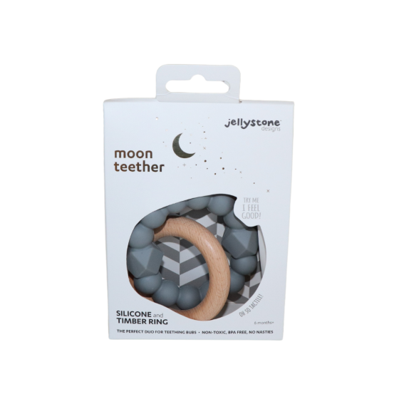 Moon Teether - Grey - Jellystone