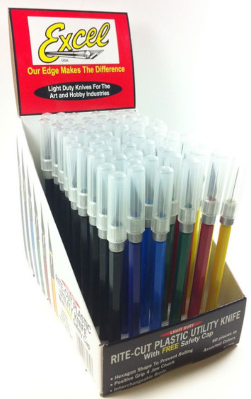 Hobby Tool - 60pcs #1 Knives Plastic w/safe