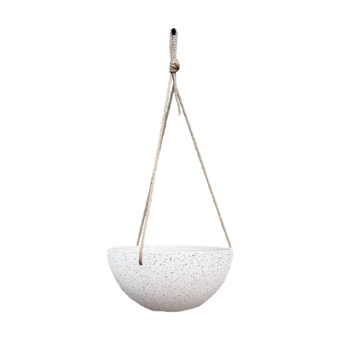 Hanging Bowl - Nova Small White 12 x 25cm (Set of 2)