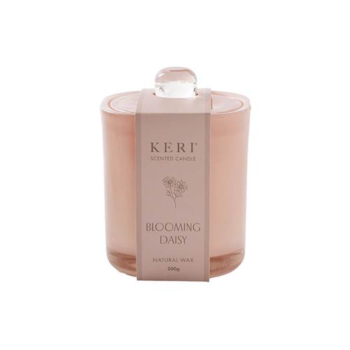 Scented Blooming Daisy Jolly Candle Jar Pink 8.2x9.2cmH