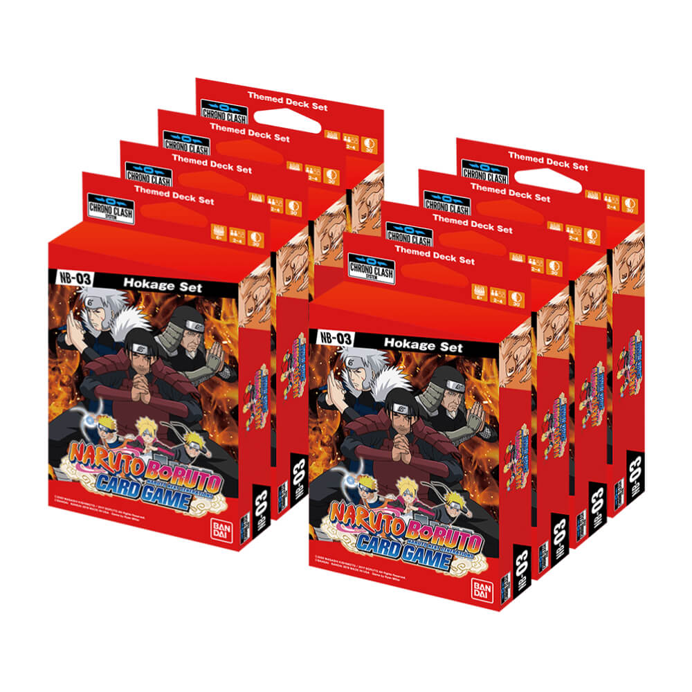 Chrono Clash System TCG - Naruto Boruto - Expansion Deck Set Display
