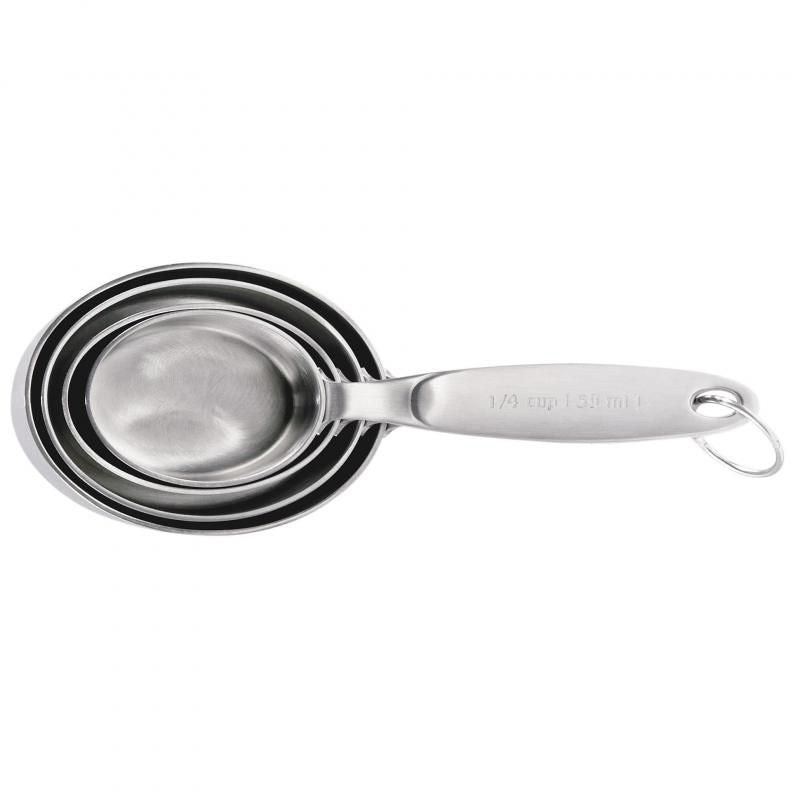 Cuisipro 4-Piece Measuring Cups | Stainless Steel