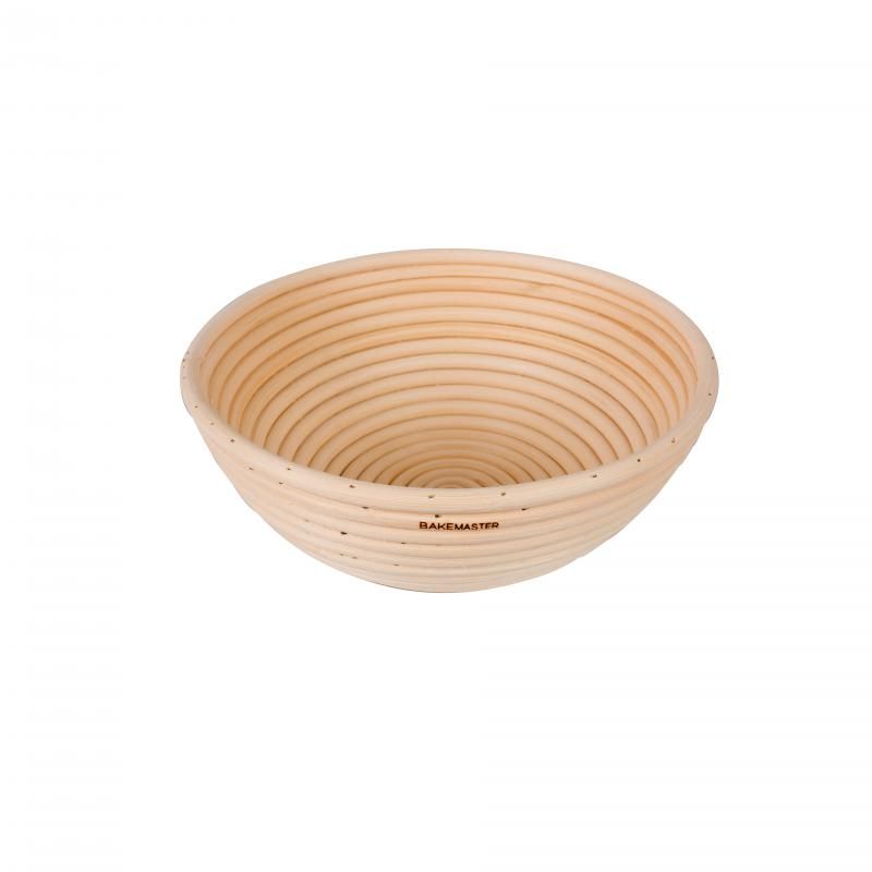 Bakemaster Round Proving Basket 22 X 8.5cm Rattan