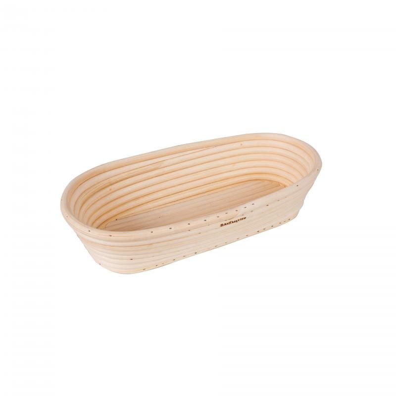 Bakemaster Oval Proving Basket 27 X 13 X 6.5cm Rattan