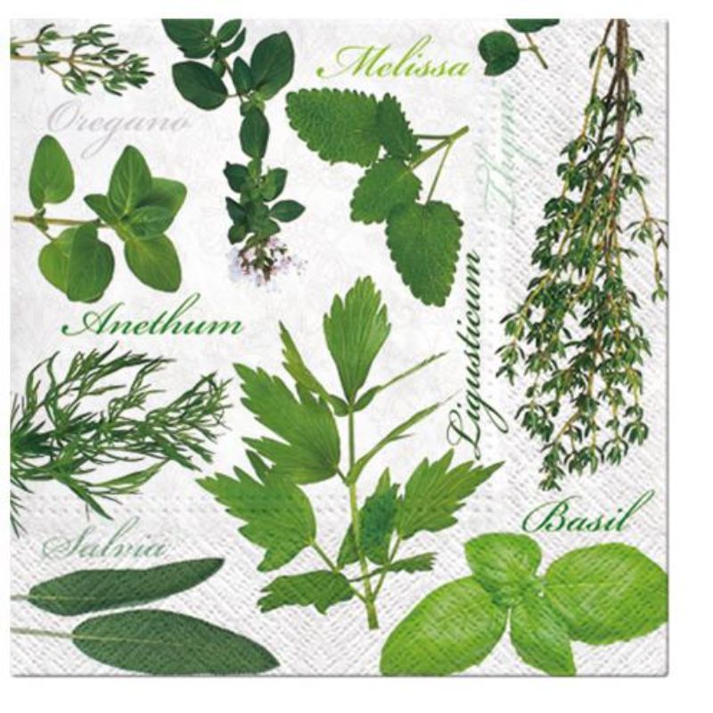 Paw Lunch Napkins 33cm Pack Of 20 | 3 Ply | Herbal Taste