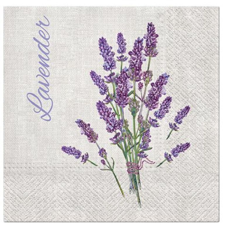 Paw Lunch Napkins 33cm Pack Of 20 | 3 Ply | Lavender For You