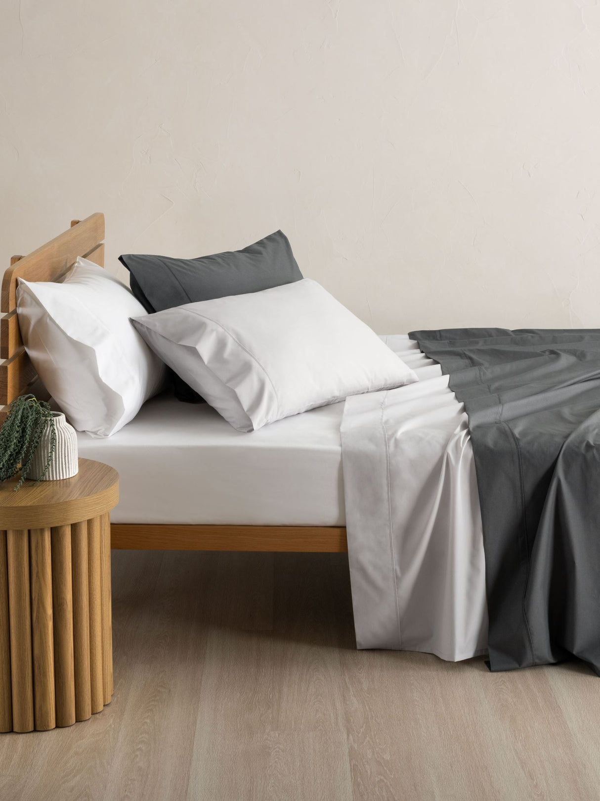 King - 250T Cotton Rich Sheet Set by Nu Edition - Silver