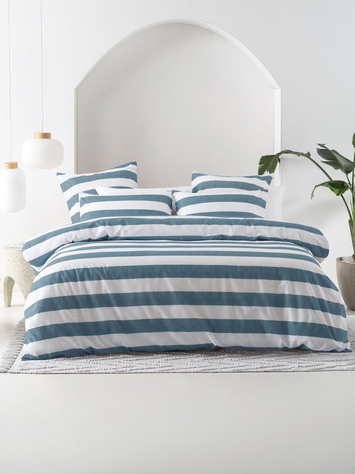 Sydney Duvet Cover Set by Nu Edition - Denim - Single