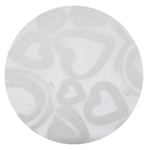 Non Woven Bag - Heart Pattern White 13cm (Pack of 10)