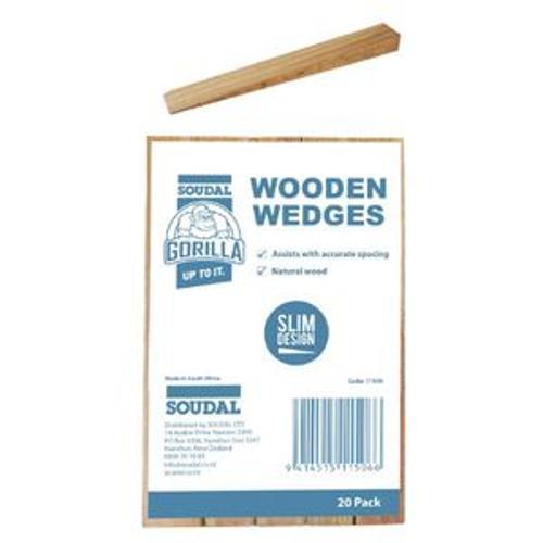 Wooden Wedges Natural 20 Pack