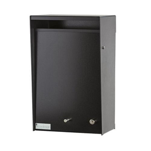 Wall Mounted Letterbox Full Black