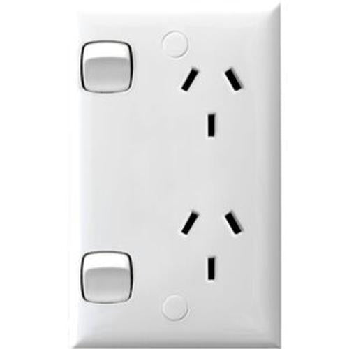 Double Vertical Powerpoint 10A White