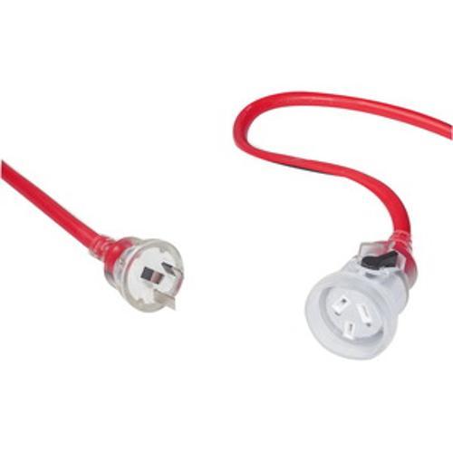 Extension Lead 20m Extra Heavy Duty With Locking Socket Red