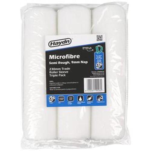 230mm Micro Fibre Semi Rough Roller Sleeve 3 pack 9mm 230MFSE3P