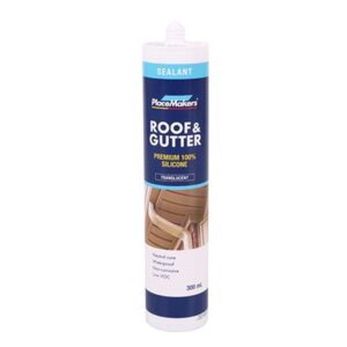 Roof and Gutter Silicone Sealant Neutral Cure Translucent 300ml
