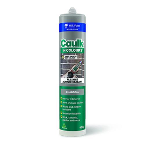 Caulk In Colours Flexible Acrylic Sealant 450g Charcoal