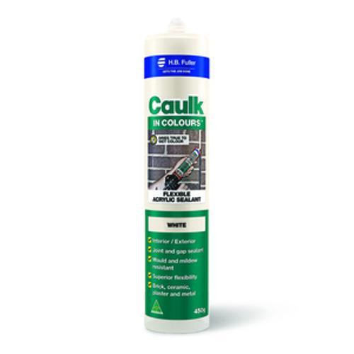 Caulk In Colours Flexible Acrylic Sealant 450g White 15019084