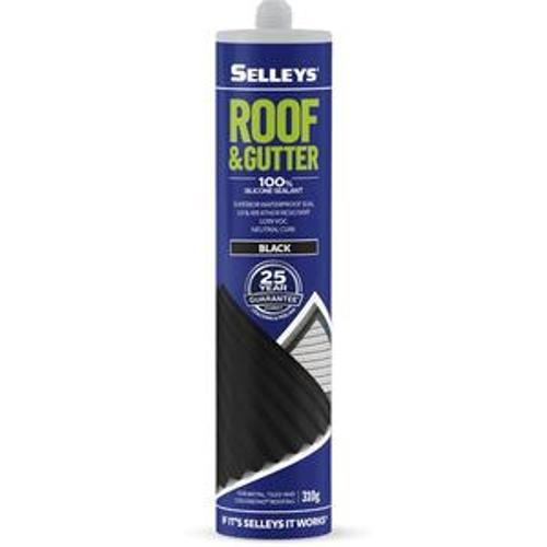 Roof And Gutter Silicone Sealant Black 310g