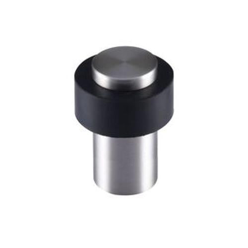 Door Stop Floor Mounted Round Satin Satinless Steel 60 x 45mm