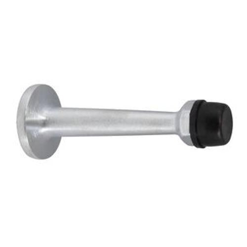 75mm Doorstop Concealed Skirting Fix Satin Chrome