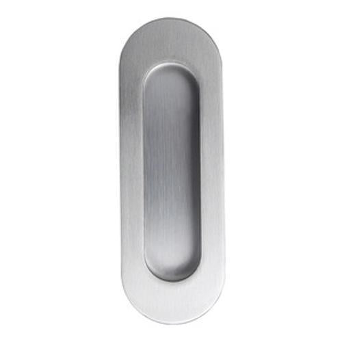 Concealed Fix Flush Pull Oval Stainless Steel 120 x 40mm