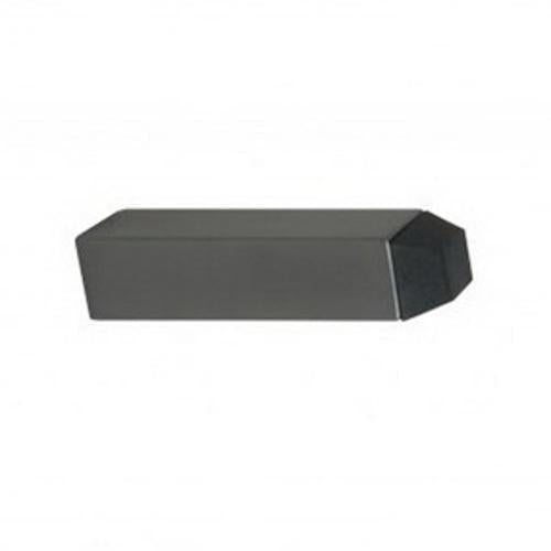80mm Square Doorstop Skirting Mount Brushed Nickel