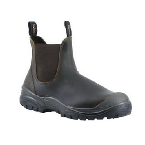 Genoa Slip On Safety Boot Brown Size 8 GENOA43