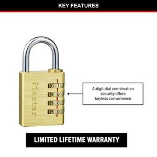 Padlock Combination Reset 40mm Solid Brass