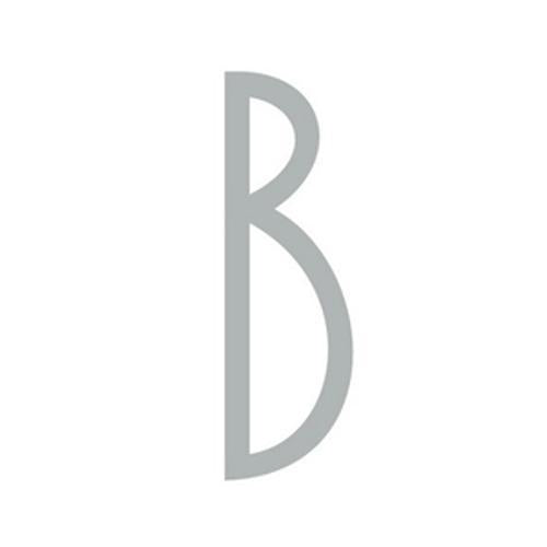 Letterbox Letter B 80mm Silver Adhesive