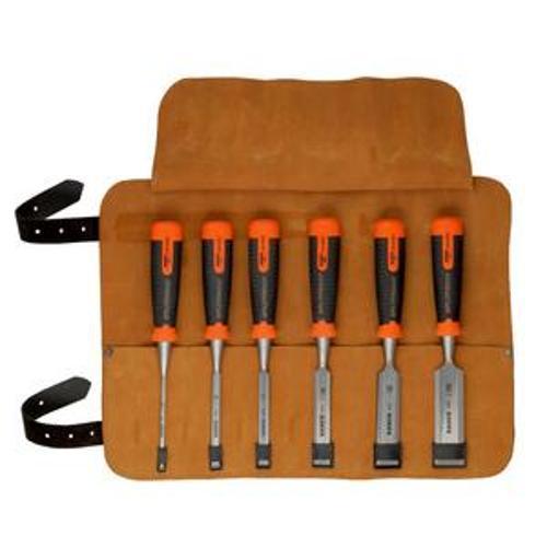 Ergo Chisel Set Splitproo 6 Piece Leather Pouch