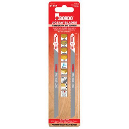 132mm Jig Saw Blade T-Shank Straight Cut High Carbon Steel 2 Pack