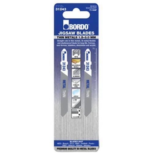 T-Shank Jig Saw Blade Upto 15-3mm 2 Pack
