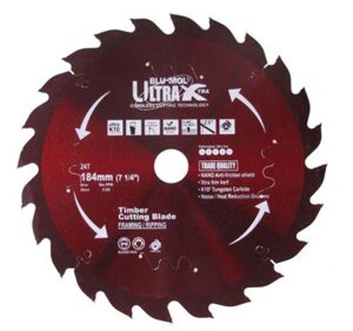 Ultra Xtra Circular Saw Blade 184mm x 24T BLUX530-18424